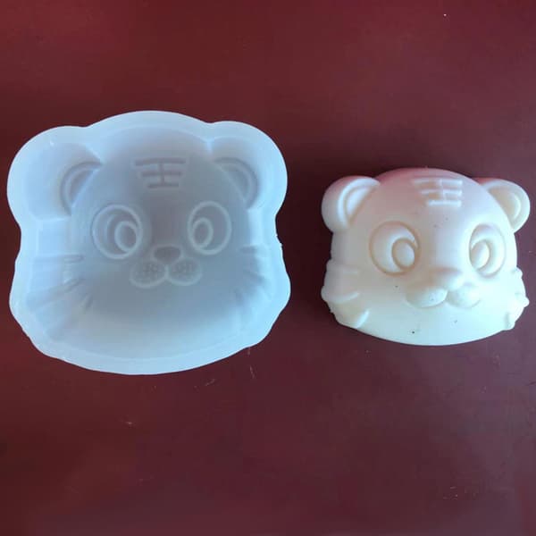 Silikon Bakeformer 3d Tiger Hund For Hodeform Bakeverktøy D