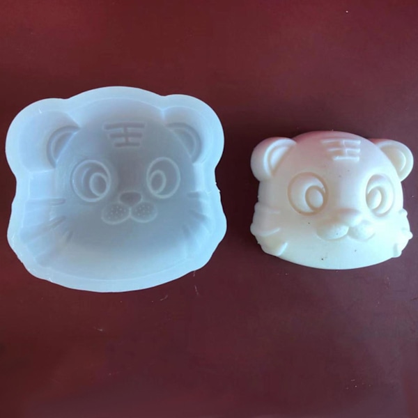 Silikone Bageforme 3d Tiger Hund Til Hovedform Bageværktøj D
