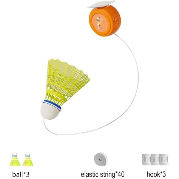 Självstudiebadmintonträningsutrustning Enskild badmintonträningsutrustning Badmintonreboundträning Bärbar badmintonträningsutrustning