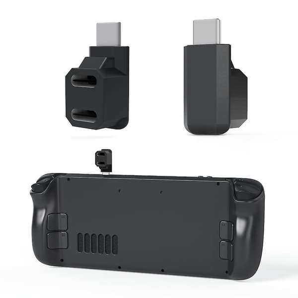 Uros-naaras Type-c USB C -sovitin 90 asteen liitin Steamille