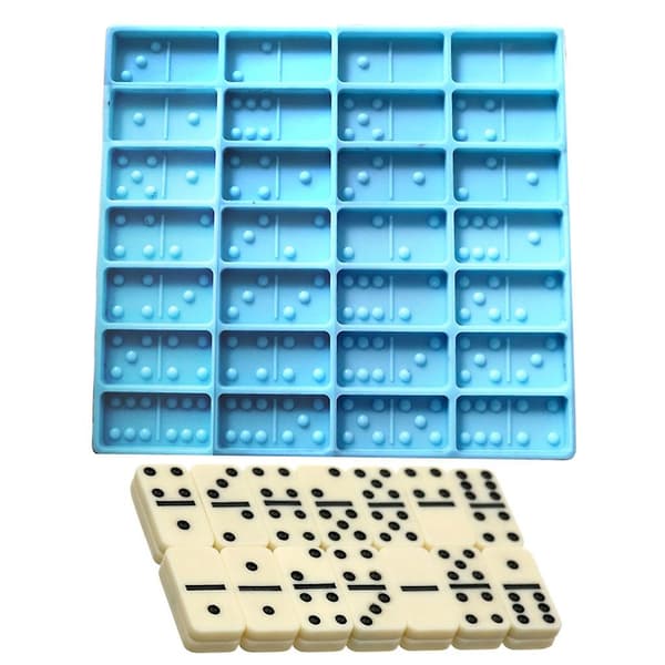 DIY Silikoneform Domino Spil Til Leg Epoxy Resin Forme Spil