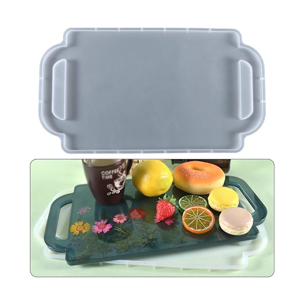 Håndlavet Frugt Te Kop Bakke UV Krystal Epoxy Resin Form Servering