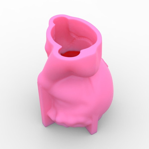 Silikonimuotti 3D Söpö Tyttö Kukkaruukku Muotti DIY Käsintehdyt Askartelut