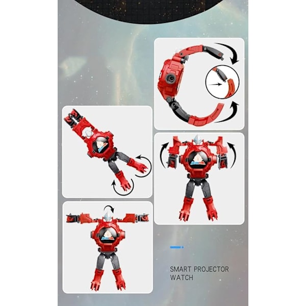 Superhero Robert rannekello, pojan ja tytön elektroninen kello projektori 3D-kello [muunneltava + 21 kuvan projektiota] Spiderman