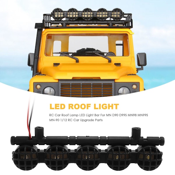 RC Bil Taklampa LED Ljusramp För Mn D90 D99s Mn98 Mn99s Mn-90