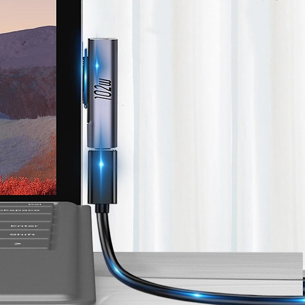 102W USB C Typ C PD Snabbladdningskontakt Konverterare För Surface Pr