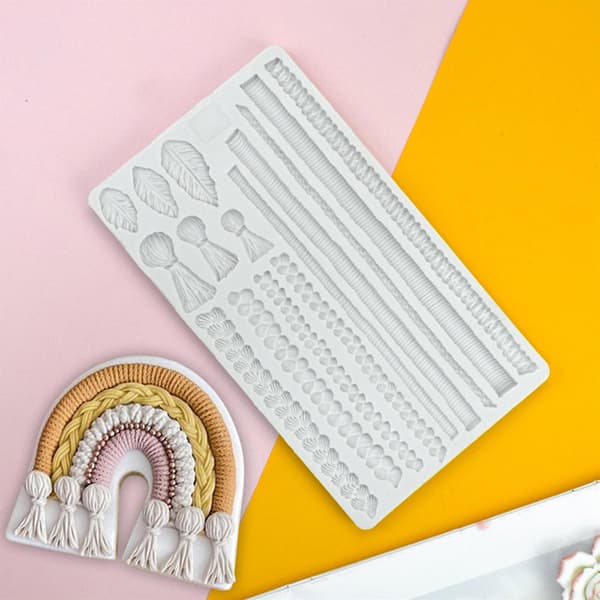 DIY Fondantform Hamp Reb Kvast Formet Bage Tilbehør Til