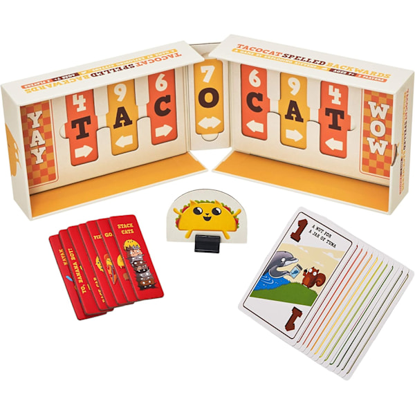 Exploding Kittens LLC Tacocat Spelled Backwards av Exploding Kittens - Kortspill for voksne, tenåringer og barn - Morsomme familiespill