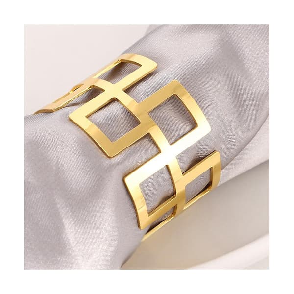 12 stk. Servietringe Bord Servietholder Bryllup Servietring Bord