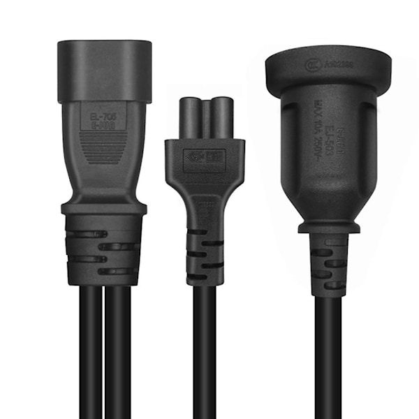 30 cm Iec320 C14 Hanstik Forlænger Strømkabel Til C5 +au Hunstik