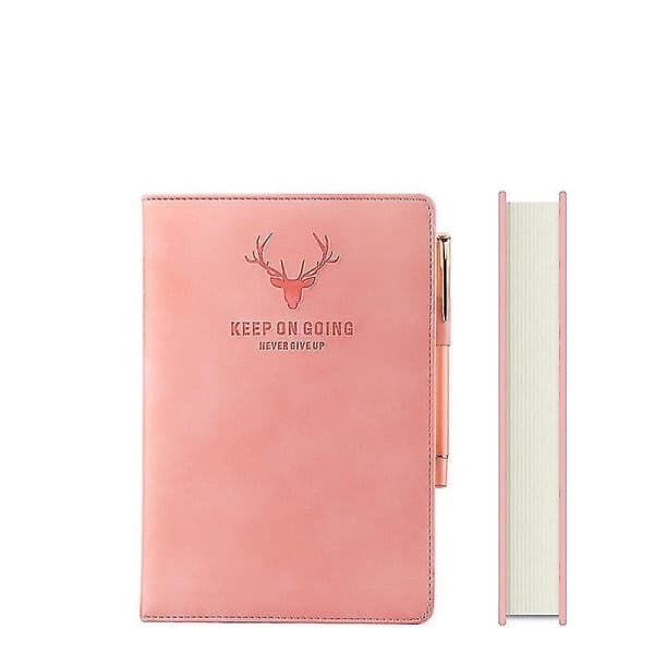 Galaxy Office Student A5 Ternede Hardcover Executive Notesbog Dagbog (Pink)