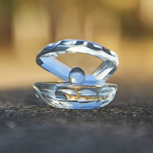 Håndlavede Klare Krystalskals Ornamenter, Glas Samlerobjekter Hjem Bryllupsindretning Gave til Mor