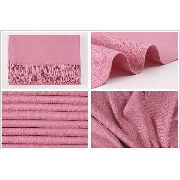 Dam Scarves Pashmina Sjal och Wraps för Bröllopsscarves för Kvinnor Vinter