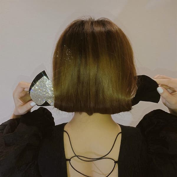 Hårknutsmakare med Strass Elegant Hårstyling Flexibel