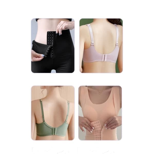 20-pack elastiska bh-förlängare beige 4 hakar