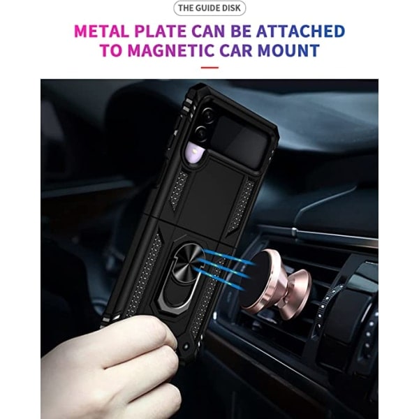 Kompatibel med Samsung Galaxy Z Flip 3 Skal, [Militärgrå]