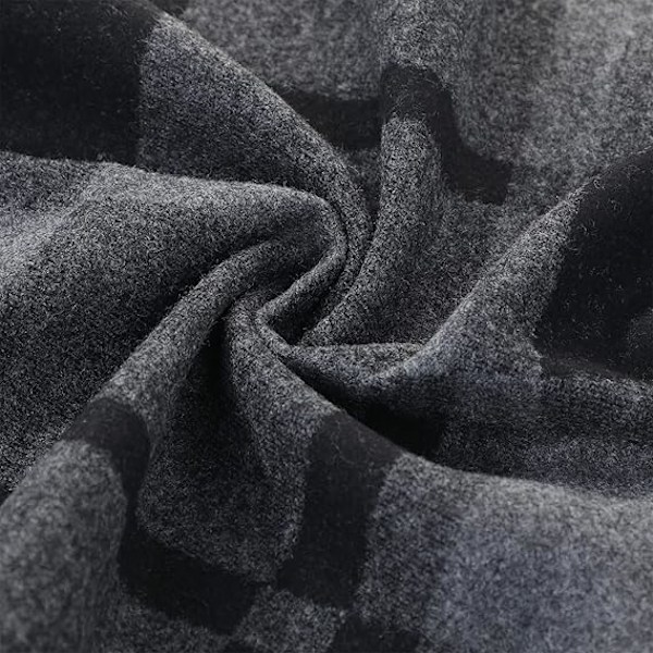 Herre Faux Cashmere Termisk Skjerf Myk Bomull Langt Skjerf Komfortabelt Varmt Høst Vinter Skjerf