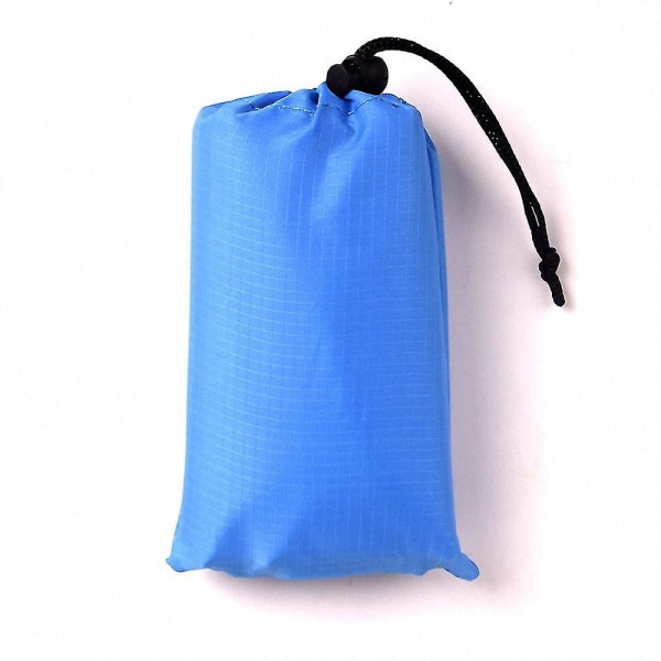 100x140cm Utomhus bärbar lättviktsfilt med picknickmatta, blå färg (1 st) blue