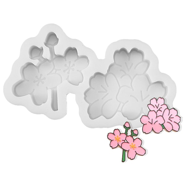 Moussetårta 3D Bukett Blommor Silikonform Gör-det-själv Fondant Socker P