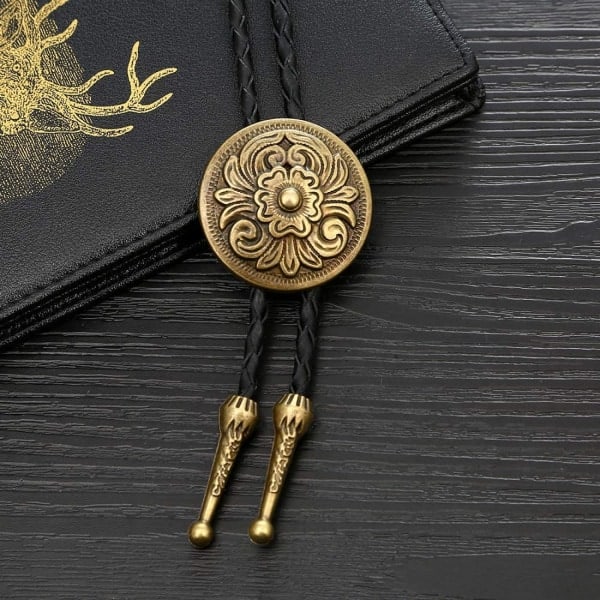 Fashion Western Cowboy Slips Shining Lång Stjärna Texas Bolo Tie