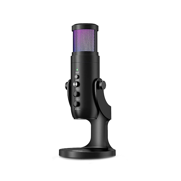 USB Mikrofon Kablet Live Karaoke Lydkort Computer Mobiltelefon