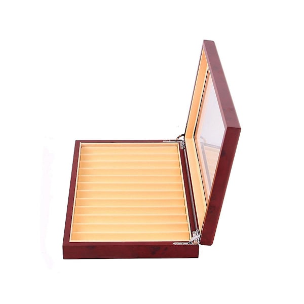 12 Ruters Tre Penn Display Case Oppbevaring Luksus Fontene Case Tra