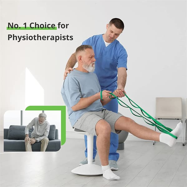Stretchband för yoga, fysioterapi och hemmaträning, 10 öglor, icke-elastiska stretchband