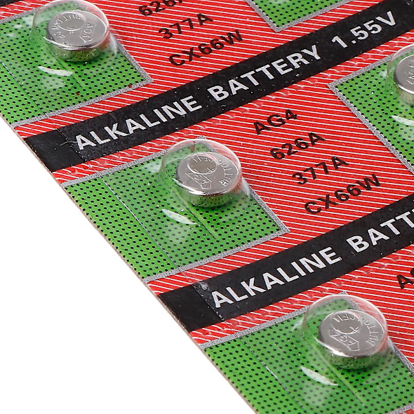 10 Stk Sr626sw Lr626 Ag4 377 1.5v Klokkebatteri Knappcelle C