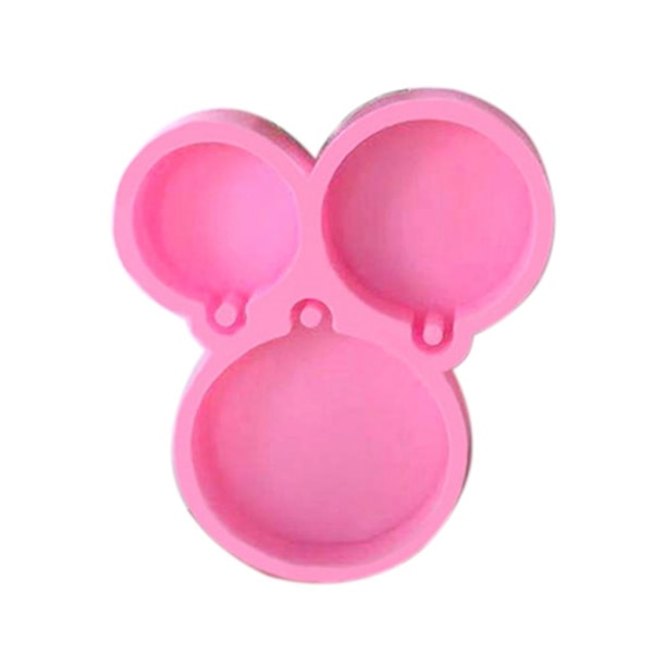 Silikonform for DIY nøkkelring halskjede charms epoksy resin juvel