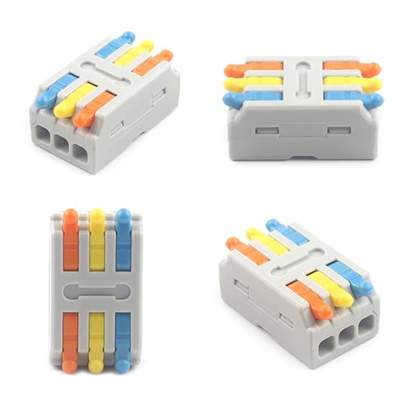 Kopplingsplint Universal Din-skena Kompakt Mini Push-in Anslutning