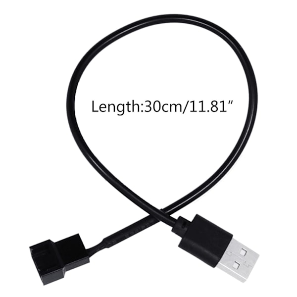 Full Speed 5V Jännitteenkorotus USB - 4-nastainen PC-tuuletin, suojattu virtajohto