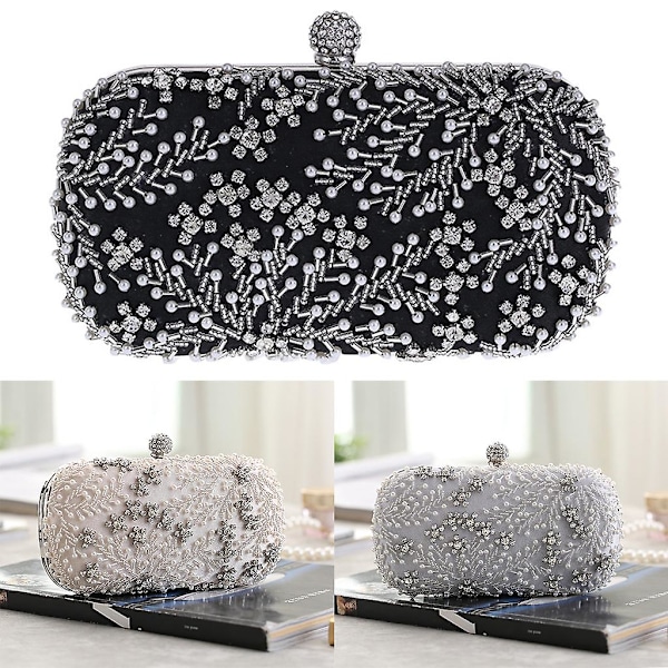1920-tals Flapper Bröllopsclutch Dam Imitationspärla För Strass Bea