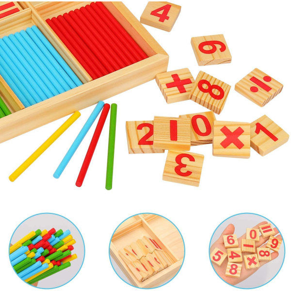 Montessori-matte i tre