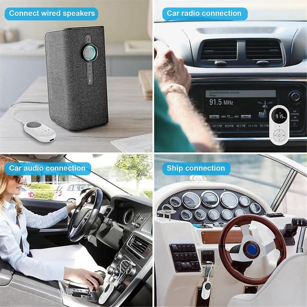 Bluetooth-vastaanotinlähetin FM-lähetin 3-in-1 langaton Au
