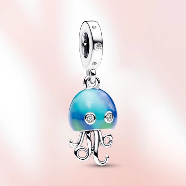 Ny Charm 925 Sterling Sølv Murloc Perle Krabbe Sort Perle Vedhæng Murano Skildpadde Passer Originalt Pandora Armbånd Kvinder Elsker Gave LMB91 LMB91