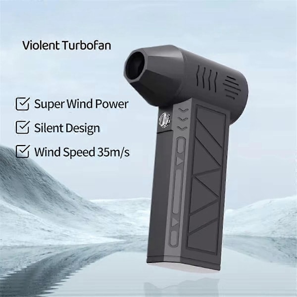 Mini Blæser med Ekstra Dyse 130000RPM Turbojet Ventilator Vindhastighed 39.5m/S Elektrisk Blæser Støvtørrer - WELLNGS 0 0
