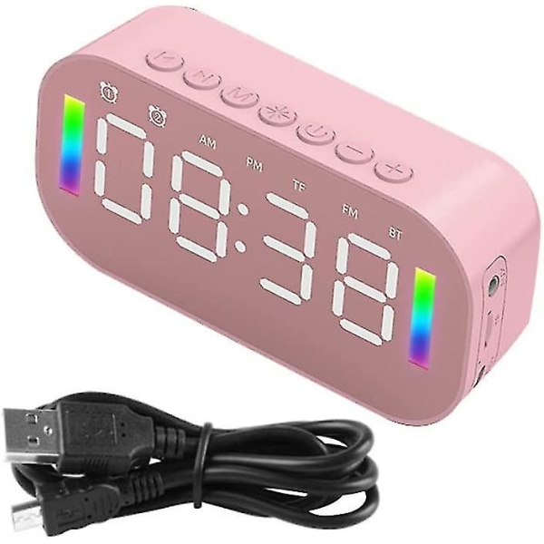 Led Digital Alarm Clock - Led Alarm Clock Radio - Fm Radio - Spegelväckarklocka