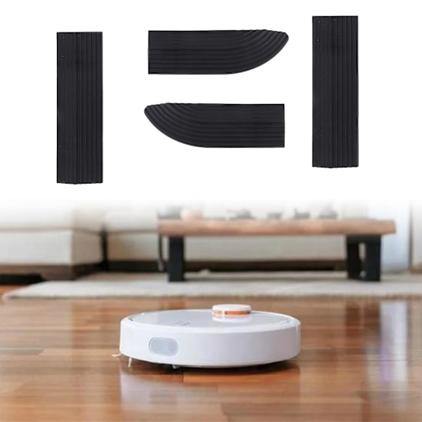 Halkskyddande tröskel dörrstegsramp-kit för intelligent robotdammsugare