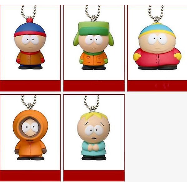South Park 5 st Set Bad Boys Paradise Nyckelring Hängen Figurer