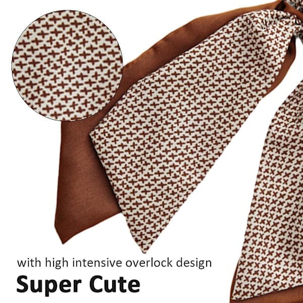 2-pack knutna rosett hår elastiska hårscarf hårband scrunchie hästsvanshållare för kvinnor och flickor stil 3