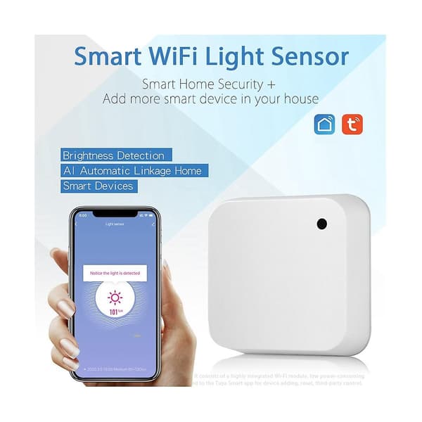 Wifi Smart Lyssensor Vandtæt Smart Lysstyrkesensor Udendørs