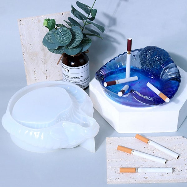 Ko För Huvud Askfat Ornament Silikon Resin Form För DIY Hantverk