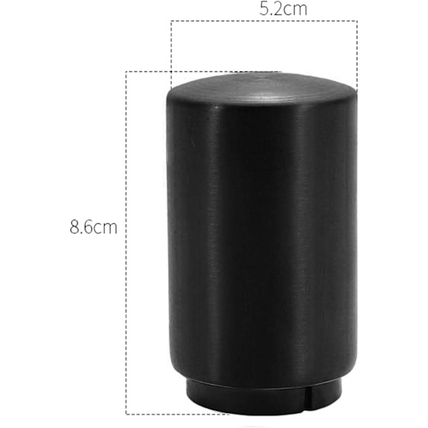 SUOXU - Magnetisk automatisk öppnare, rostfritt stål tryck ner öppnare vinöppnare, kökstillbehör, magnetisk kapsylöppnare (svart) Black