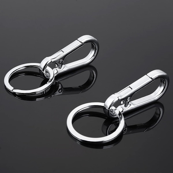 Metallkarbinhake Nyckelring Kedja Klipp Haka Organizer för Unisex 4 Pack