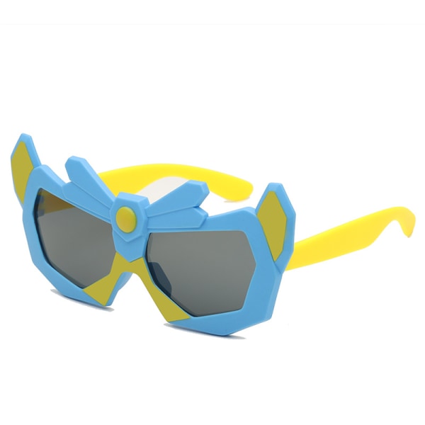 Barnsolglasögon Tecknade polariserade barnglasögon Solskyddsspegel Uv-skydd Barnglasögon blue