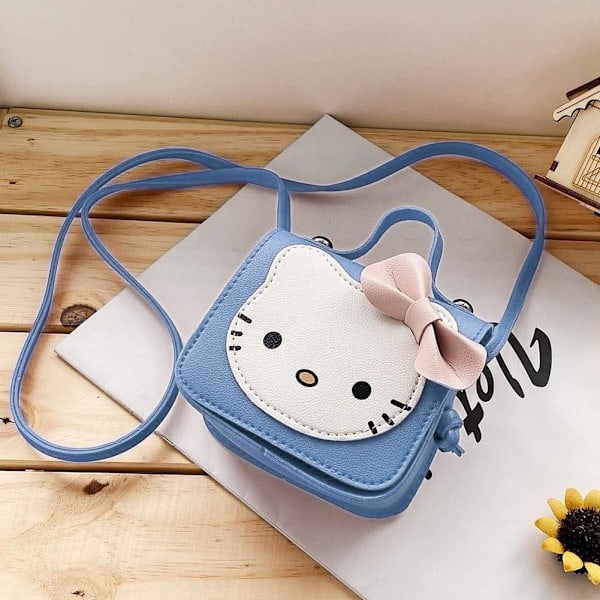 Söt Katt Barn Mini Axelväska Liten Väska Tecknad Myntbörs Rosa One size Pink One size