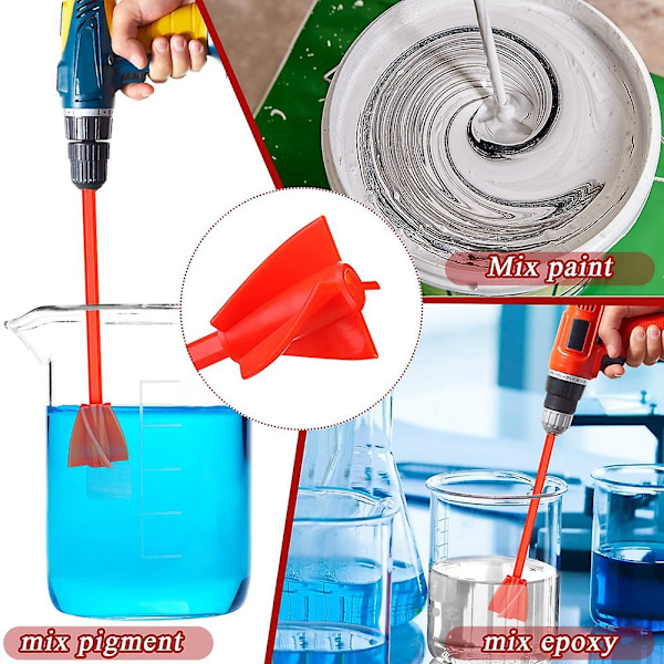 12 Stycken Epoxiblandare Fäste För Borrmaskin Helix Färgblandare Reu