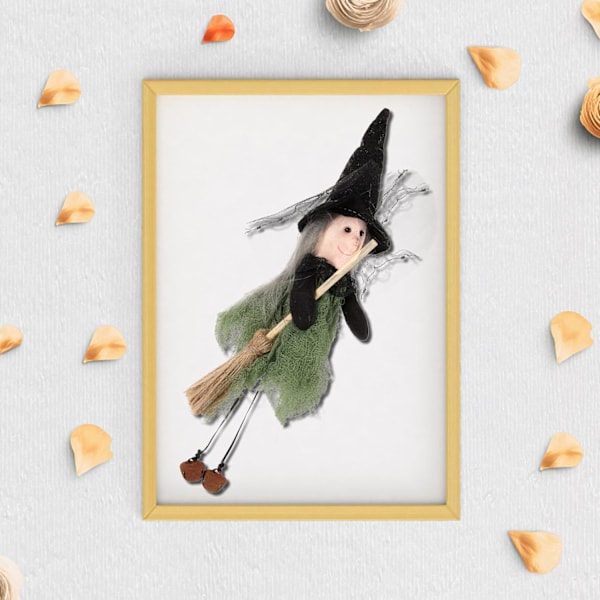 Heksedukke Flygende Hekser Ornamenter Fe Drage Hekser Halloween Dekorasjoner Utendørs Figur Dukke Kjøkkendukker Kjøkken Heks Morsom Halloween