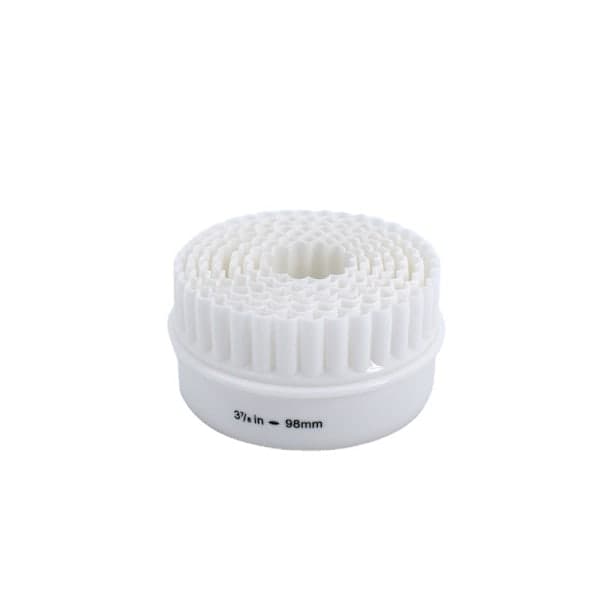 Kakesett med 7 plastformer, hvit