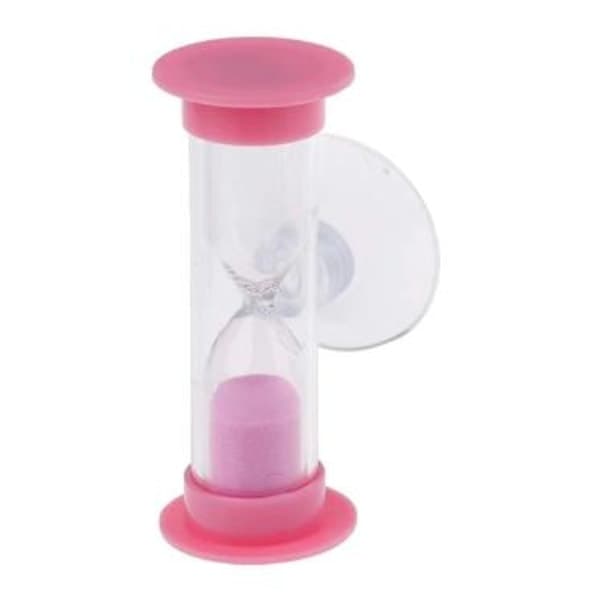 Tannbørste dreibar sandtimer 2/3 minutter dusjtimer barn mini - Rosa 2 minutter Pink Minuter
